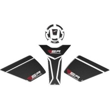 Cf Moto 450 Sr 2023 Uyumlu Tankpad Set Karbon Kırmızı Detay