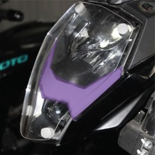 Cf Moto NK250 2018-2024 Ön Far LED Üstü Yarı Şeffaf Etiket Modeli Mor