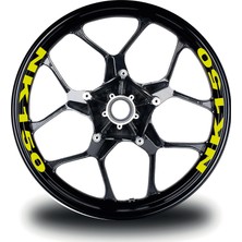 Cfmoto 150NK Jant Sticker Etiket Modeli Neon Sarı Renk