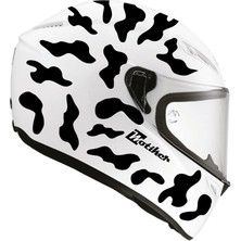 Siyah Kamuflaj Kask Sticker Modeli