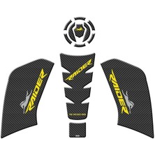 Tvs Raıder 2023-2024 Tank Pad Set Karbon-Sarı Modeli