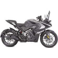Bajaj Pulsar RS200 Orta Şase Motosiklet Sticker Etiket Modeli Super Sport Gri