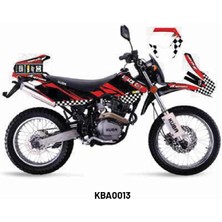 Kuba Black Cat Race Tasarım Motosiklet Sticker Etiket Kaplama Modeli Red