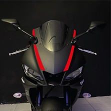 Yamaha Yzf R25 2019-2024 Ön Kafa Çizgi Sticker Kırmızı