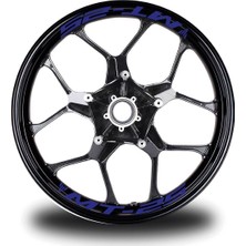 Lacivert(Gece Mavisi) Yamaha Mt-25  Yazılı 8li Jant Içi Yazı Sticker Etiket