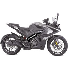 Bajaj Pulsar RS200 Orta Şase Motosiklet Sticker Etiket Michelin