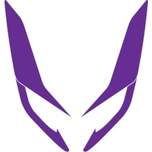 Honda Pcx Ön Far Kaşı Tasarımı Şeffaf Sticker Mor