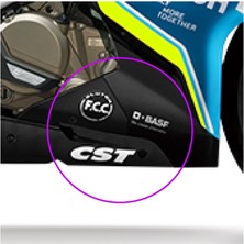Cfmoto 250SR Orijinal Tasarım Alt Sakal Motosiklet Sticker Etiket Modeli