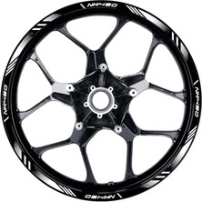 Cfmoto NK450 Sticker Jant Dışı Şerit Baskılı Beyaz Model