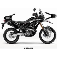 Motiker Honda CRF250 Rally "Extreme Gray" 2017-2020 uyumlu Tasarım Motosiklet Sticker Etiket Kaplama Modeli