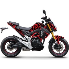 Rks Rnx 180 Plus Kamuflaj (Camouflage) Tasarım Evrensel Motosiklet Sticker Etiket Modeli
