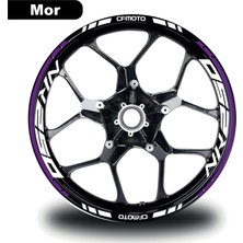 Cfmoto NK250 Jant Sticker Iç & Dış Takım Etiket Modeli Mor