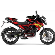 Bajaj NS200 Sticker Redline Kaplama Etiket Tasarım Modeli