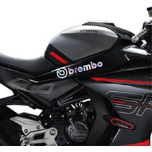 Cf Moto 450SR Brembo Orta Şase Tasarım Motosiklet Sticker Etiket Modeli Hologram