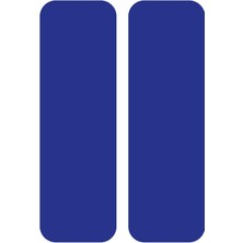 Mavi Reflective (Reflektif) 2'li Dikdörtgen Sticker Paketi Otomobil Motosiklet Reflektif Parlayan Sticker Etiket Modeli