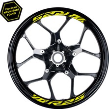 Yamaha Yzf R25 Yazılı 8li Jant Içi Yazı Sticker Etiket Neon Sarı