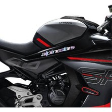 Cf Moto 450SR Alpinestars Orta Şase Tasarım Motosiklet Sticker Etiket Modeli Hologram