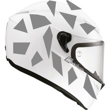 Kare Gri Kamuflaj Kask Sticker Modeli