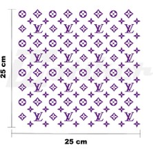 Lv 25X25CM Folyo Kesim Evrensel Desen Kaplama Mor