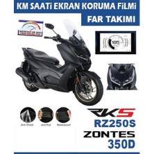 Zontes 350D / Rks RZ250S Motosiklet Far ve Ekran Km Koruyucu