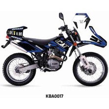 Kuba Black Cat Tasarım Motosiklet Sticker Etiket Kaplama Modeli Blue