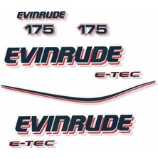 Evinrude 175 Hp Tekne Sticker Etiket Modeli