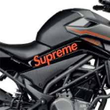 Cfmoto 250 Nk Supreme Orta Şase Tasarım Motosiklet Sticker Etiket Modeli Turuncu