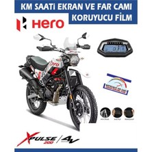 Hero x Pulse 200 / V4 Serisi Motosiklet Far ve Ekran Km Koruyucu