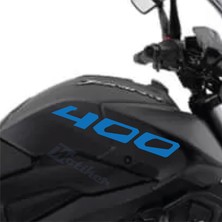 Motiker Bajaj Dominar Mavi 400 Yazı Sticker Etiket Modeli