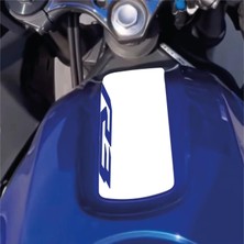 Yamaha Yzf R3 Depo Üstü Sticker Etiket Modeli Beyaz