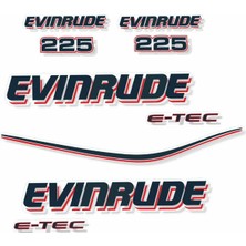 Evinrude 225 Hp Tekne Sticker Etiket Modeli