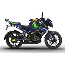 Bajaj NS200 Sticker Movistar Kaplama Etiket Tasarım Modeli