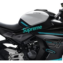 Cf Moto 450SR Supreme Orta Şase Tasarım Motosiklet Sticker Etiket Modeli Turkuaz