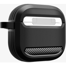 Spigen Airpods (4. Nesil) Kılıf Rugged Armor Matte Black - ACS08642