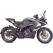 Bajaj Pulsar RS200 Orta Şase Motosiklet Sticker Etiket Modeli Fırtına Desen Mor