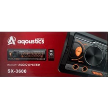 Audiomax Netex Aqoustics SX-3600 4X60W Bt 2xusb 7renk Ambians Aydınlatmalı Oto Teyp