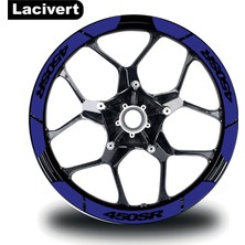 Lacivert Cf Moto 450 Sr Geniş Jant Sticker Etiket Modeli