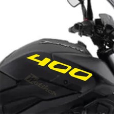 Motiker Bajaj Dominar Sarı 400 Yazı Sticker Etiket Modeli