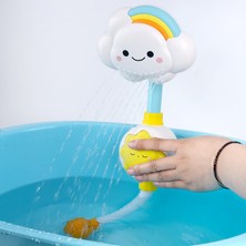 Joyful World Çocuk Banyo Oyuncakları Gökkuşağı Bulut Duş Banyo Su Oyuncakları (Yurt Dışından)