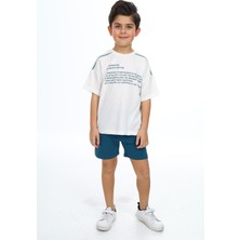 Toontoy Erkek Çocuk Baskılı Şortlu Takım