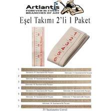 Artlantis Eşel Takımı 3 Lü Büyük Pistole Takımı ve 10 Adet Yağlı Kağıt Milaj Seti 1 Paket Eşel Cetveli Parşömen Kağıdı Moda Tasarı