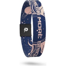 I Need More Space - Geri Dönüşümlü Unisex Elastik Baskılı Bileklik ve Hatırlatıcı Kart