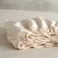 Pure Natural  Pamuklu Yıkamalı Battal Boy Lastikli Çarşaf 180*200 Pkc