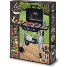 Smoby 7600312001 Barbekü Izgara Masası - Smoby 18 Aksesuar ile Eğlenceli Oyun Seti