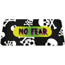 No Fear - Geri Dönüşümlü Unisex Elastik Baskılı Bileklik ve Hatırlatıcı Kart