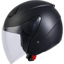 Sway Sw 733 Mat Siyah Yarım Kask