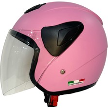 Sway Sw 733 Pembe Yarım Kask
