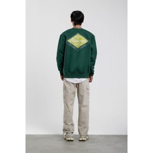 Nomarc Yeşil Horizons Baskılı Sweatshirt