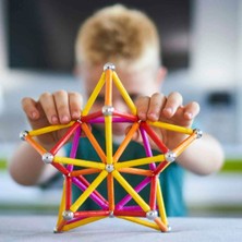 Geomag Manyetik Çubuklar Classic Seri Zeka Oyunu Manyetik Yapı Oyunu 93 Parça