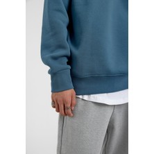 Mavi Bisiklet Yaka Basic Şardonlu Sweatshirt